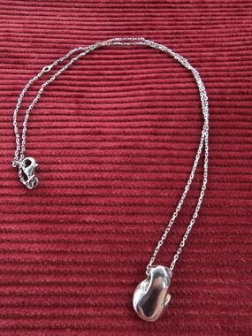 Coquí Frog Silhouette Pendant + 18" Chain in Sterling Silver 925 Puerto Rico